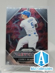 Corey Seager 2021 Panini Prizm Fireworks Los Angeles Dodgers #FW7